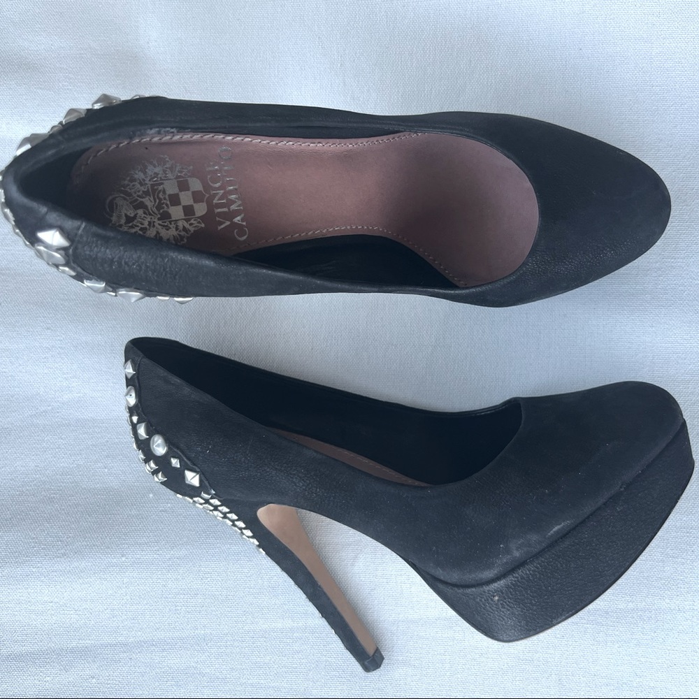 Vince Camuto leather pump platform